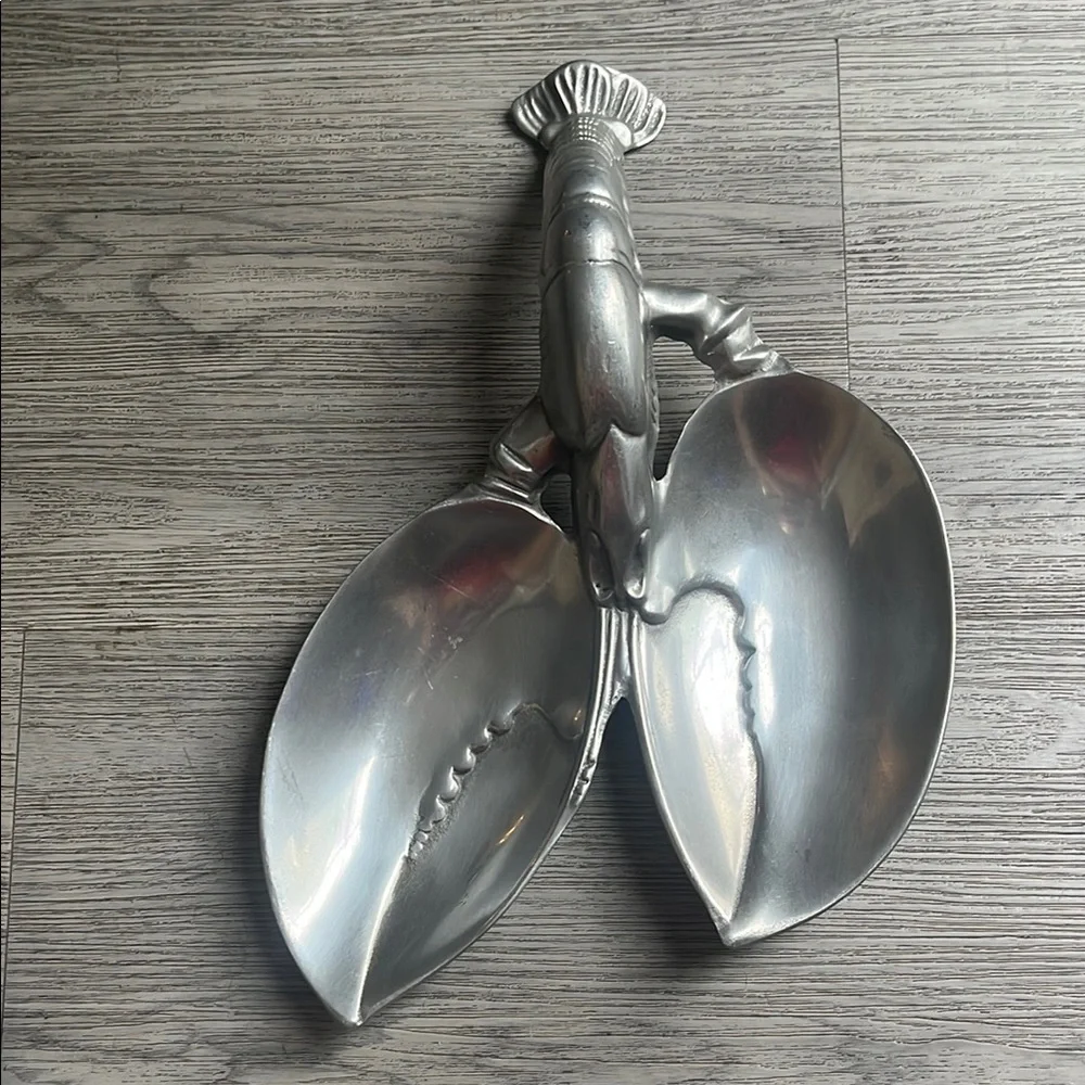 Silver Lobster-Shaped Serving Spoon